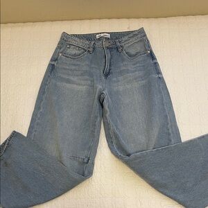 Classic Light Blue Straight Leg Jeans